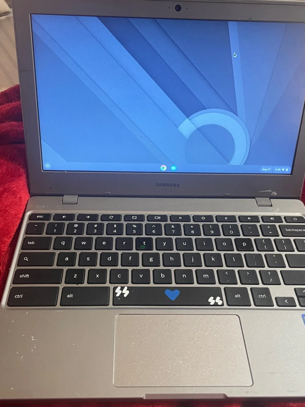 Samsung Silver and Black Chromebook  Takes C Charger (Not Included)